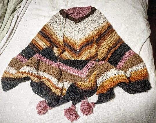 A cozy crochet wrap