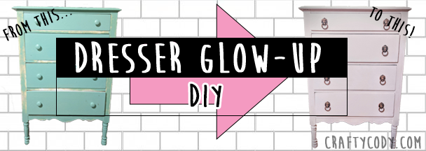 DIY: Old Sweater Dresser Glow-Up