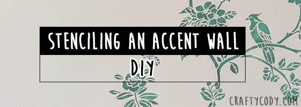 DIY: Stenciling an accent wall in my sunroom